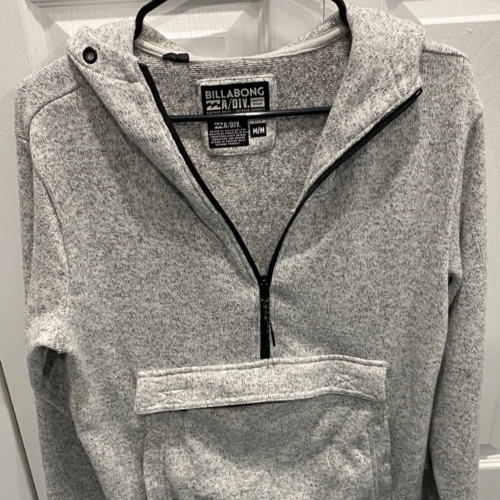 Billabong Women's Heathered Gray Cowl Neck Sweater